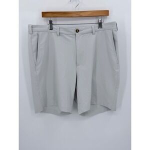 Donald Ross Golf Shorts Mens 38 Gray Performance Flat Front Stretch